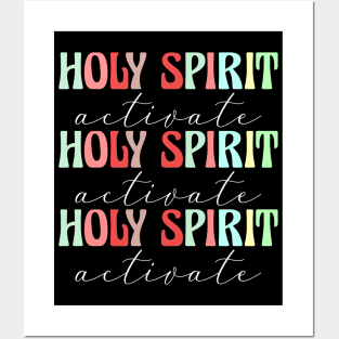 Holy Spirit Activate Christian Christmas Gift Posters and Art